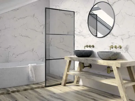 Bianco di Carrara WP1808 di Pintdecor Wallpanel