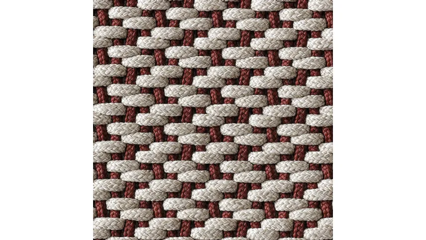 Tappeto in polipropilene con effetto lavorazione ad uncinetto Crochet di Leolori