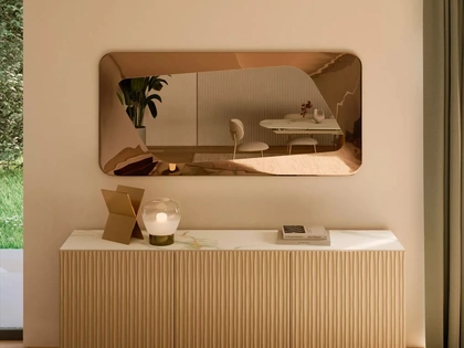 Specchio in vetro fuso Focus di Bontempi