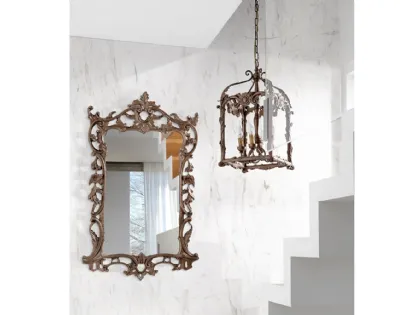 Specchiera Tornabuoni 1070G con cornice in legno laccato di Andrea Fanfani