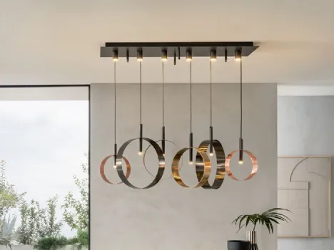 Lampada a sospensione Led Loop S di Riflessi