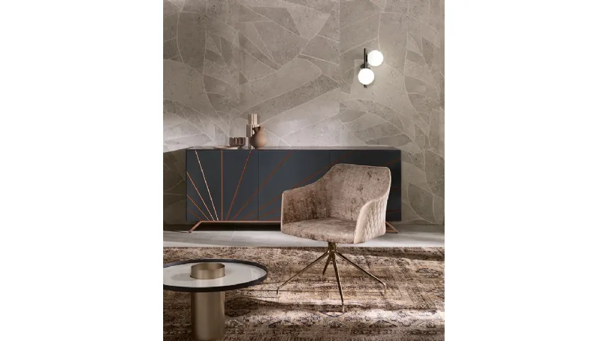 Lampada da parete Twist Applique in metallo con due bulbi in vetro bianco satinato di Riflessi
