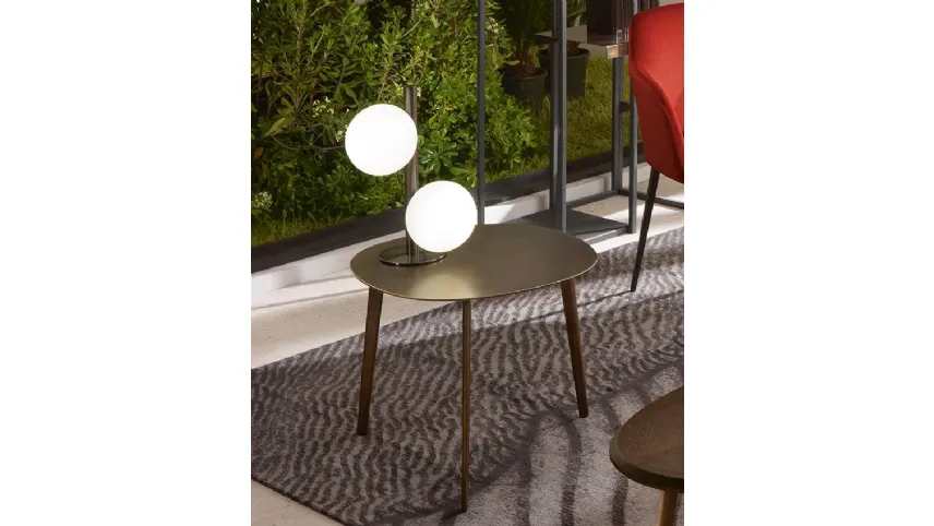 Lampada Twist da Tavolo in metallo verniciato di Riflessi