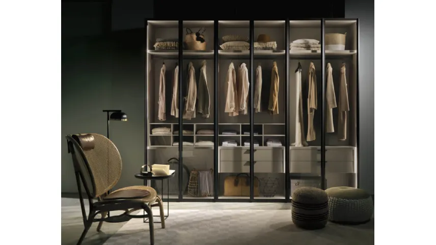Armadio Alterna Battente City Glass di Zalf