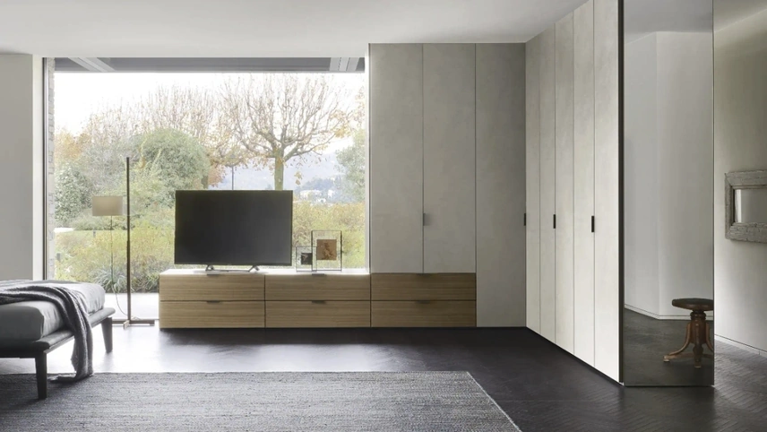 Armadio angolare Collage di Sangiacomo