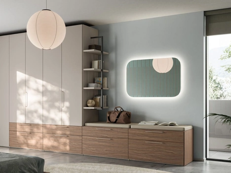 Armadio con anta battente Liscia M 32 36 di Orme