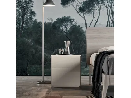 Comodino moderno in laccato opaco Gruppo Onice di Orme