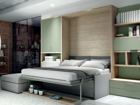 Letto a scomparsa Composizione G09 di Molteni Home Revolution