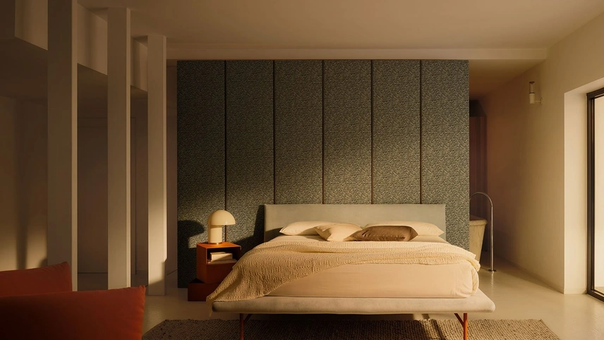 Letto imbottito Dora di Bolzan Letti