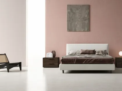 Letto in tessuto con estiera Luk Small di Zalf
