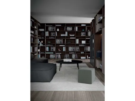 Libreria Mood 07A in legno di Astor Mobili