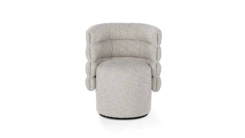 Poltroncina di design in tessuto imbottito Lady G di Calia