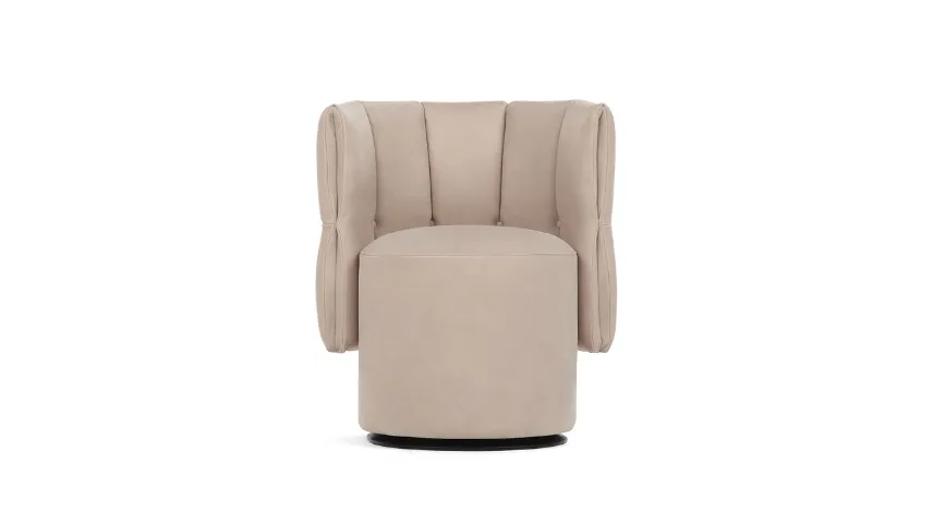 Poltroncina di design in pelle Madame G di Calia