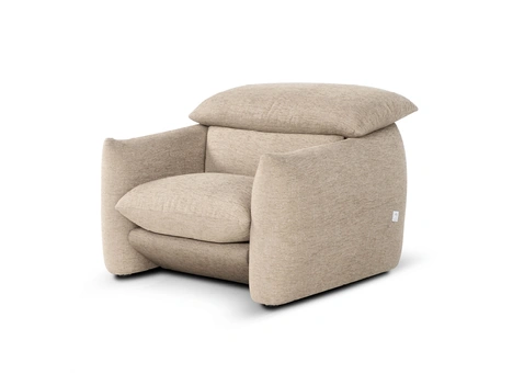 Poltrona in tessuto imbottito Choco Magic di Calia