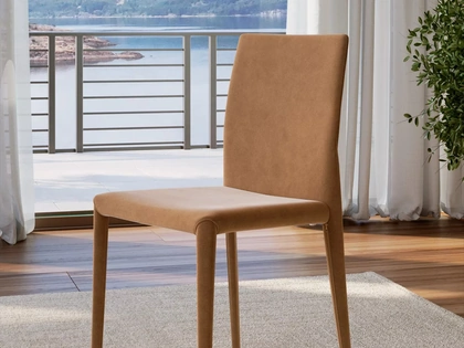 Sedia Margharet in pelle di Bontempi