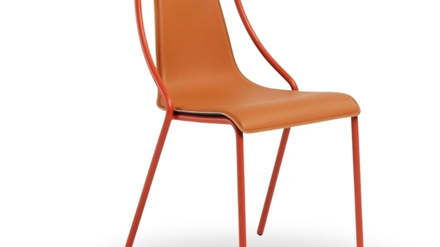 Sedia Ola in cuoio di Midj