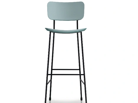 Sgabello in cuoio Master di Midj