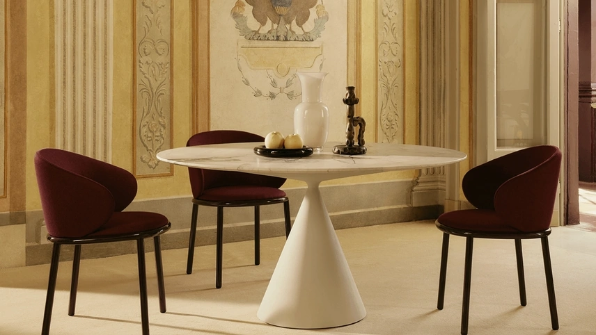 Tavolo Clay in marmo di Desalto