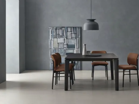 Tavolo Desco in Rovere Carbone di Sangiacomo