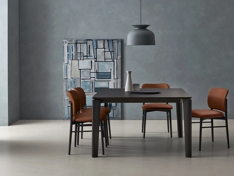 Tavolo allungabile Desco in Rovere Carbone di Sangiacomo