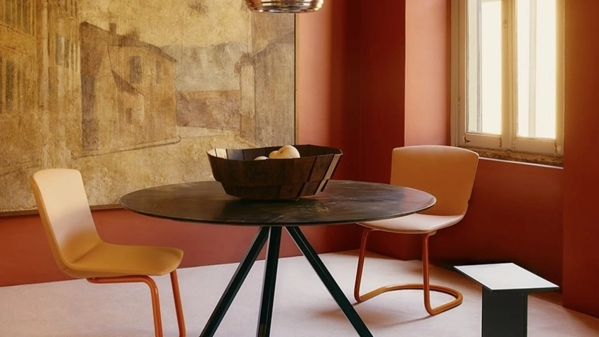 Tavolo HEB Round in marmo di Desalto