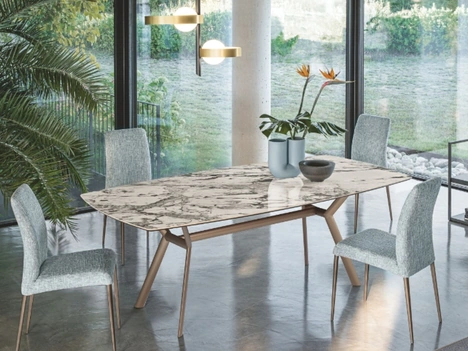 Tavolo Paradise in ceramica di Riflessi