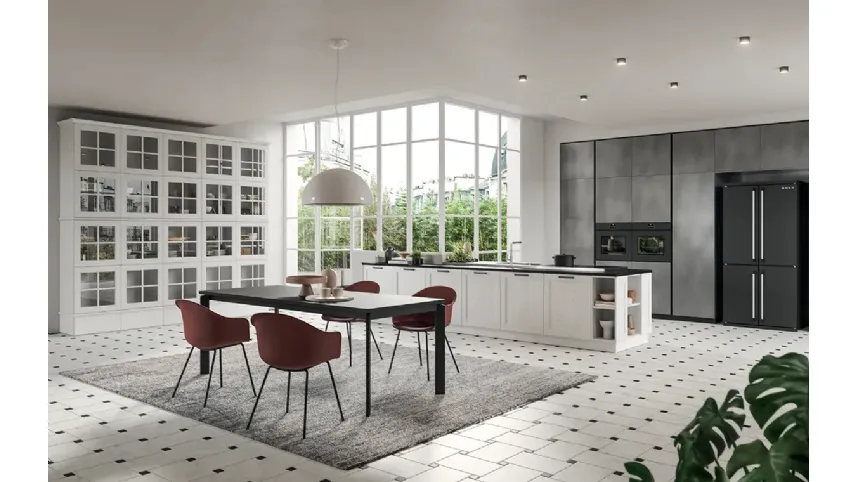 Cucina Classica con penisola Old Line Elite 04 di Astra