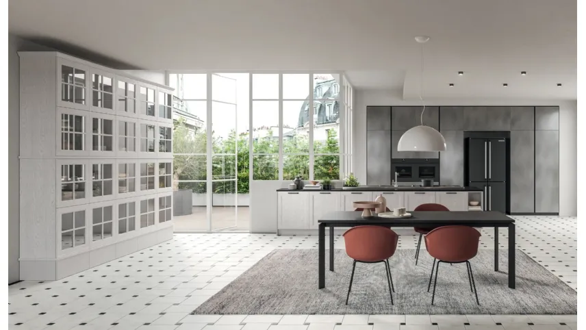 Cucina Classica con penisola Old Line Elite 04 di Astra