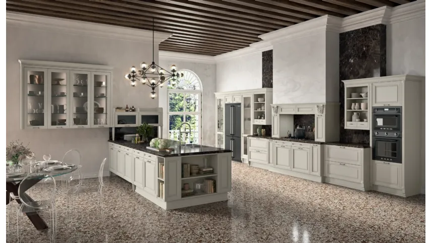 Cucina Classica con penisola Pegaso Elite 03 di Astra