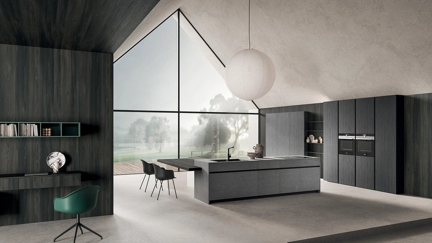 Cucina Design con isola HC-08 Minimal Design 05 di Astra