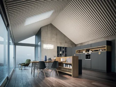 Cucina Design con penisola XXL 02A di Astra