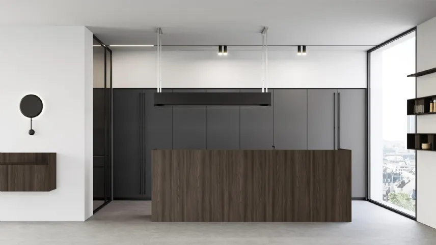 Cucina Design con isola in melaminico Sistemi 2|1|D#20 di Copat Life
