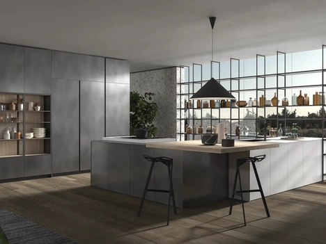 Cucina Design con penisola HC-08 High Design 10 di Astra