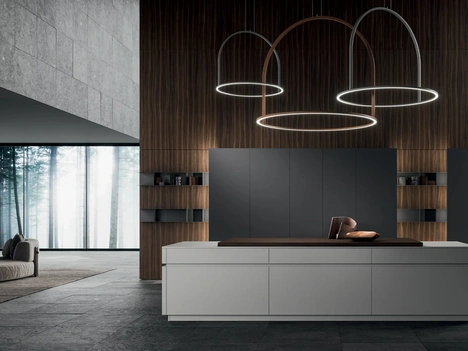 Cucina Design con isola HC-08 Minimal Design 04 di Astra