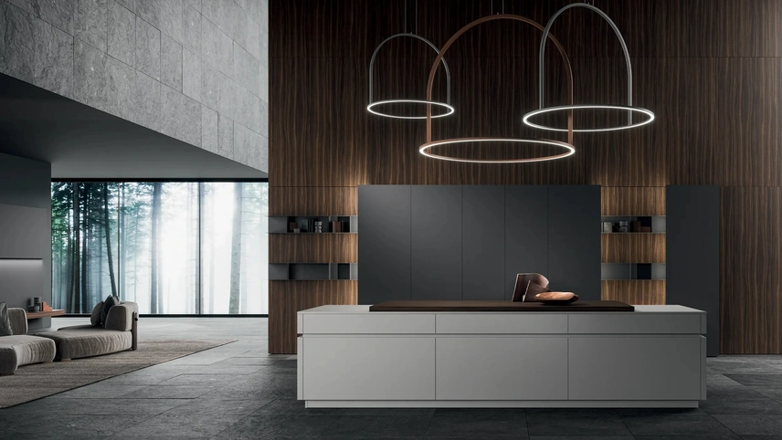 Cucina Design con isola HC-08 Minimal Design 04 di Astra