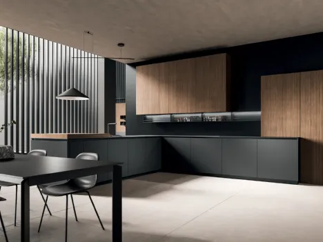 Cucina Design con penisola HC-08 Minimal Design 05 di Astra