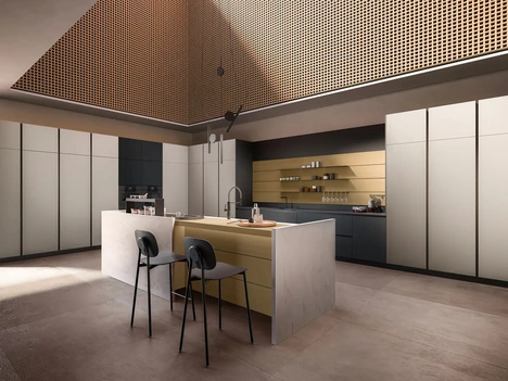 Cucina Design con isola Kappa Portrait 10 di Armony