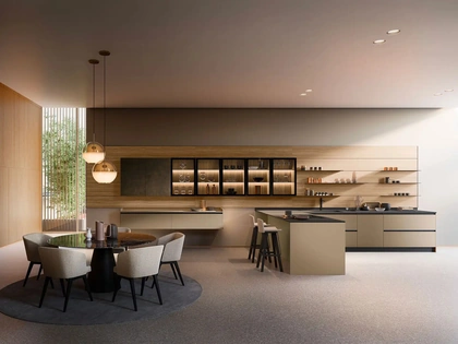 Cucina Design con penisola Kappa + Rho Portrait 16 di Armony