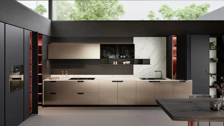 Cucina Design angolare Kappa + Tau Portrait 17 di Armony