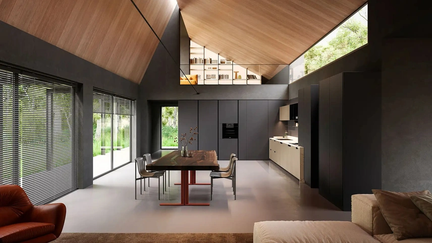 Cucina Design angolare Kappa + Tau Portrait 17 di Armony