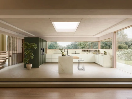 Cucina Design con isola Quadro Portrait 21 di Armony