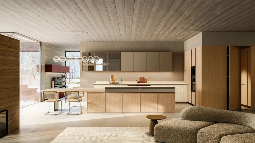 Cucina Design con isola Quadro + Skyline + Yota Portrait 22 di Armony