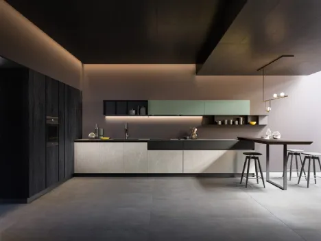 Cucina Design angolare Rho composizione 04 di Armony