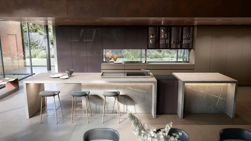 Cucina Design con isola Rho Portrait 34 di Armony