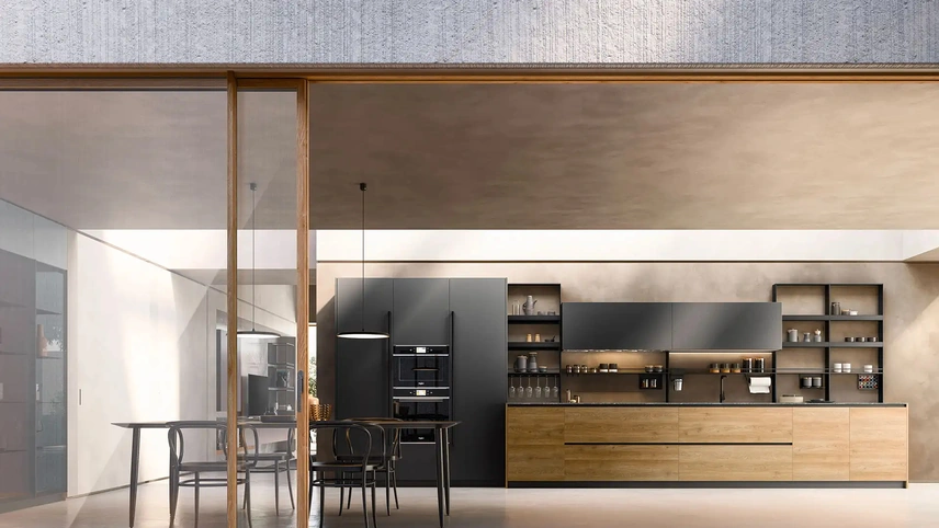 Cucina Design lineare Rho + Yota Portrait 15 di Armony