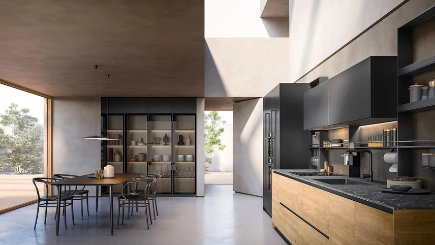 Cucina Design lineare Rho + Yota Portrait 15 di Armony