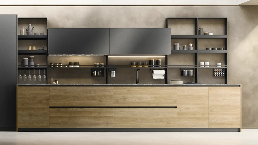 Cucina Design lineare Rho + Yota Portrait 15 di Armony