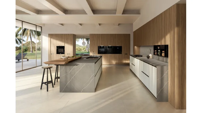 Cucina Design con isola Riga 03 di Armony