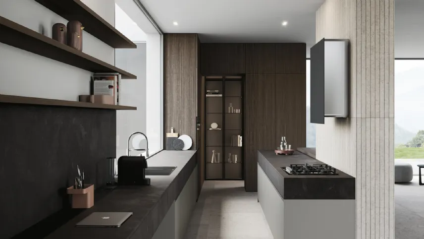 Cucina Design lineare in melaminico Sistemi 2|1|A#20 di Copat Life