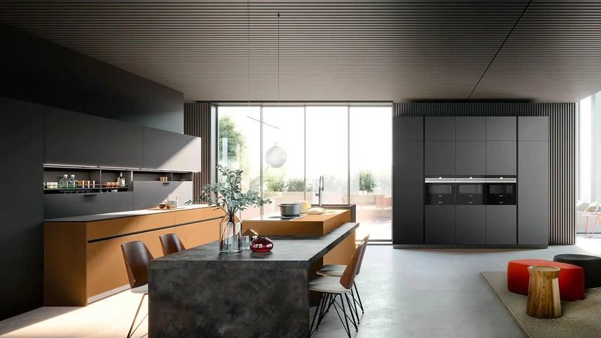 Cucina Design con isola Tau Portrait 11 di Armony